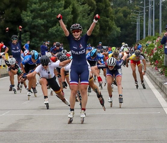 Marine Lefeuvre, championne d'Europe du marathon roller 2021