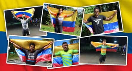 Sélection Colombienne pour le Championnat du Monde de roller course 2021
