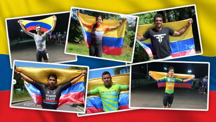 Sélection colombienne de roller course pour le mondial 2021