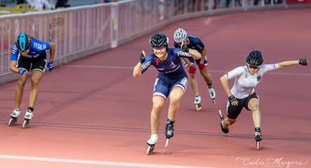 Mathilde Pedronno remporte le 500 m + distance au Championnat d'Europe roller course