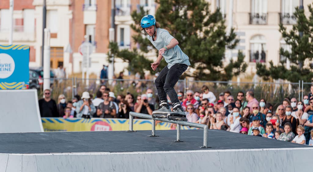 Slide sur un rail au FISE Xperience Havre 2021