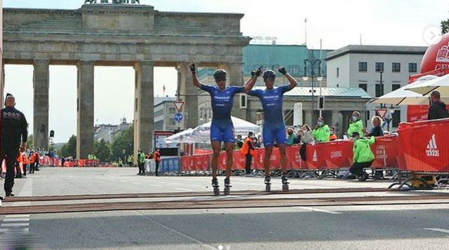 Deux records pour le semi-marathon roller de Berlin 2021
