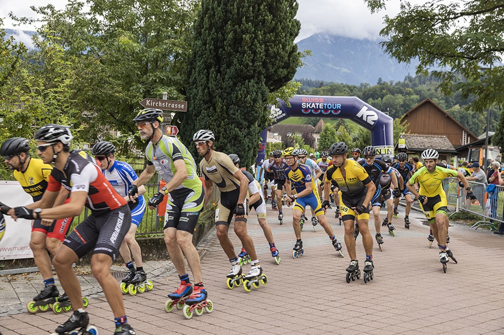 Course de roller au Liechtenstein