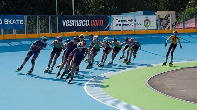 Course de roller à Soligorsk (Biélorussie)