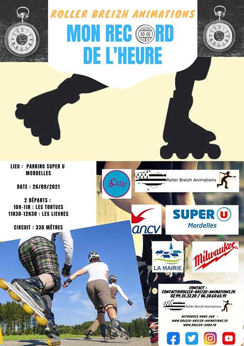 Mon record de l’heure roller 2021 à Mordelles (35)