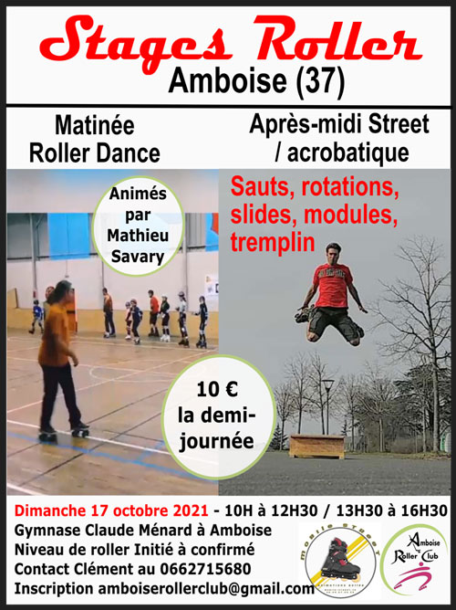 Stage de roller dance et de roller street à Amboise