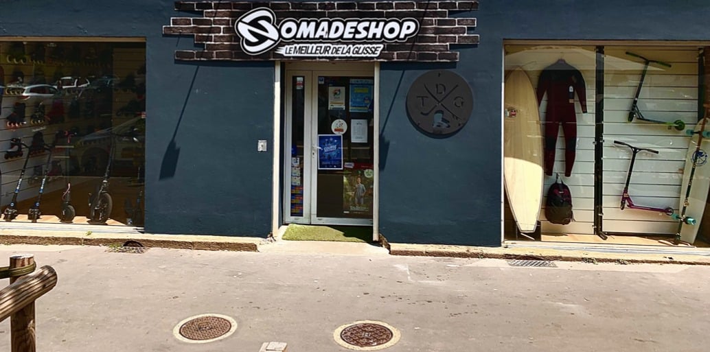 Devanture du shop Nomade de Nantes