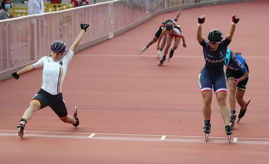 Un finish impressionnant de l'Allemagne sur le fil au Championnat d'Europe de roller course 2021