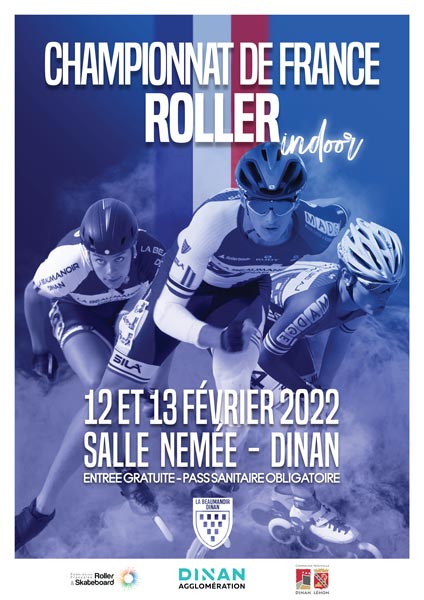 Affiche du Championnat de France Indoor Roller Course 2022