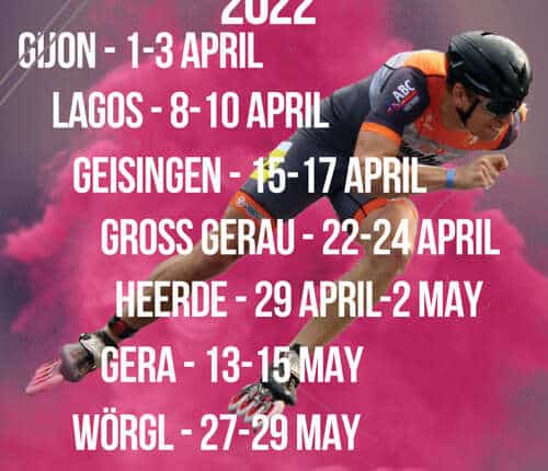 Le calendrier de la Coupe d&rsquo;Europe de roller course 2022