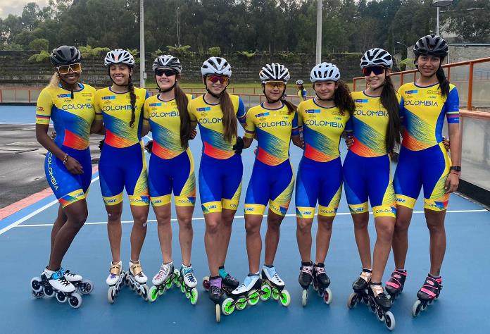 Equipe Colombie roller course 2021 - juniors femmes
