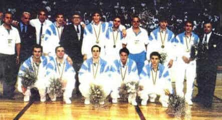 L'équipe d'Argentine de rink hockey 1992