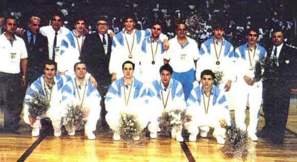 L'équipe d'Argentine, championne olympique de rink hockey 1992