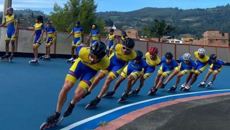 L’équipe de Colombie de roller course se prépare au mondial 2021