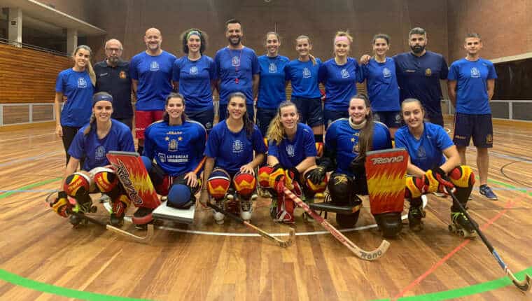 L&rsquo;équipe féminine d&rsquo;Espagne au Championnat d&rsquo;Europe rink hockey 2021