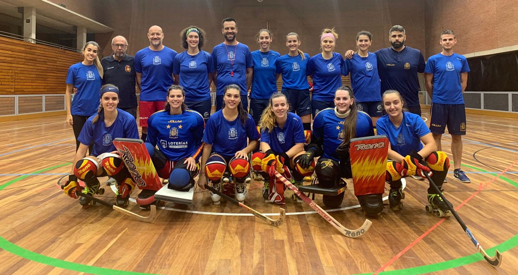 L&rsquo;équipe féminine d&rsquo;Espagne au Championnat d&rsquo;Europe rink hockey 2021