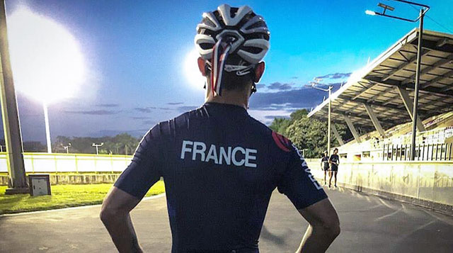 Elton de Souza de dos sur le circuit routier d'Ibagué (Colombie)