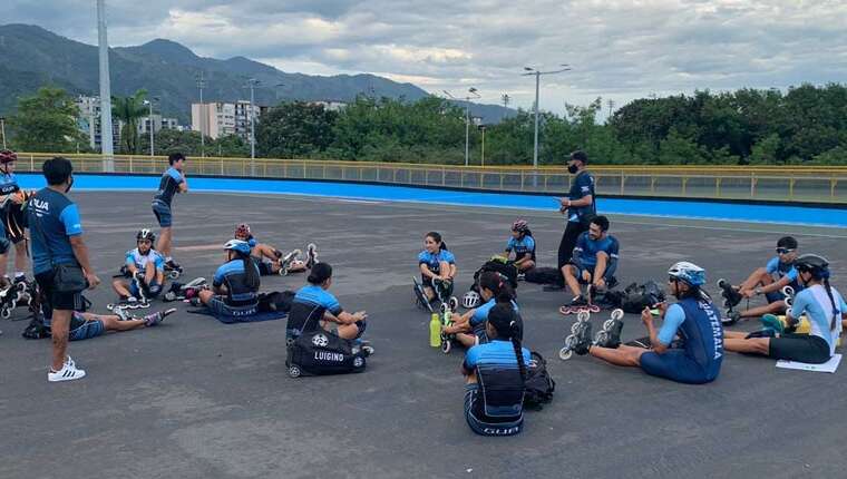 L’équipe de roller course du Guatemala au championnat du monde 2021