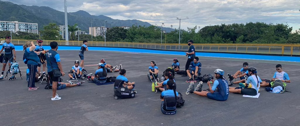 L&rsquo;équipe de roller course du Guatemala au championnat du monde 2021