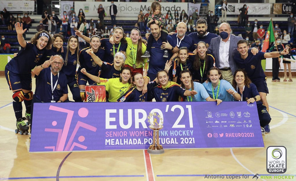 L&rsquo;Espagne, championne d&rsquo;Europe de rink hockey féminin 2021