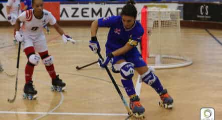 France Italie au Championnat d'Europe de rink hockey féminin 2021