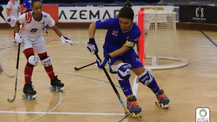 France Italie au Championnat d'Europe de rink hockey féminin 2021