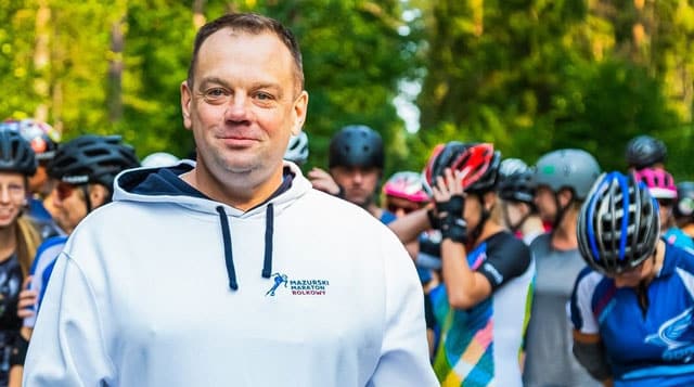 Roman Płotkowski, organisateur du marathon roller de Mazurie