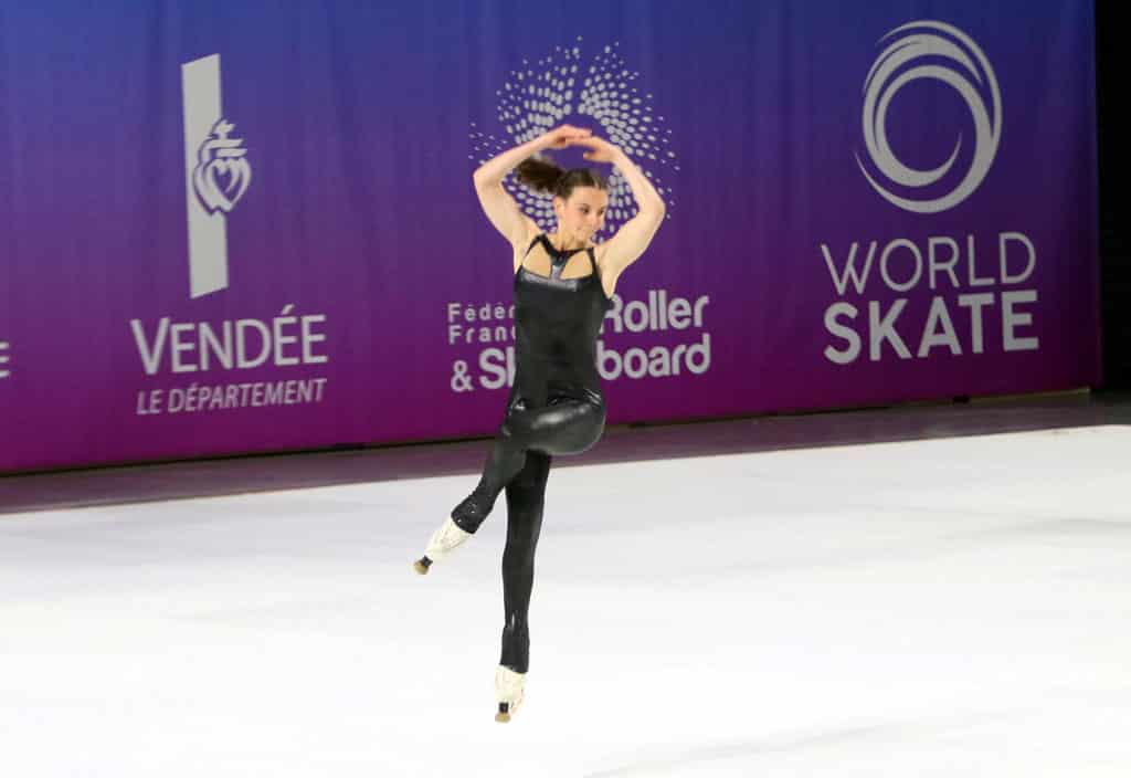Séréna Giraud au Championnat du monde de roller artistique 2018 en Vendée