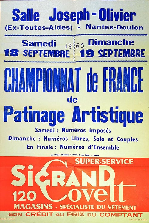 Championnat de France de patinage artistique 1965 à Nantes (44)