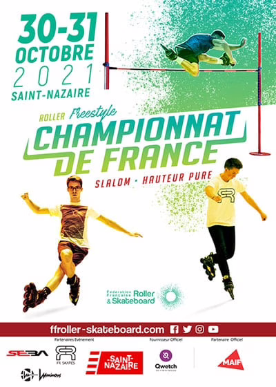 Championnats de France roller slalom et hauteur pure 2021 à Saint-Nazaire (44)