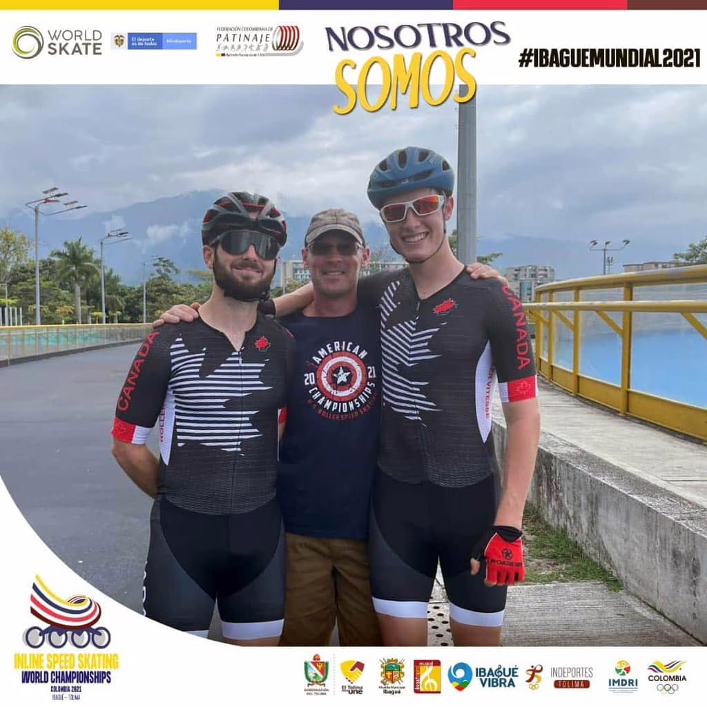 L'équipe du Canada au Championnat du Monde de roller course 2021