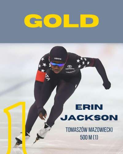 Coupe du Monde ISU longue piste : Or et record de piste pour Eric Jackson (USA)