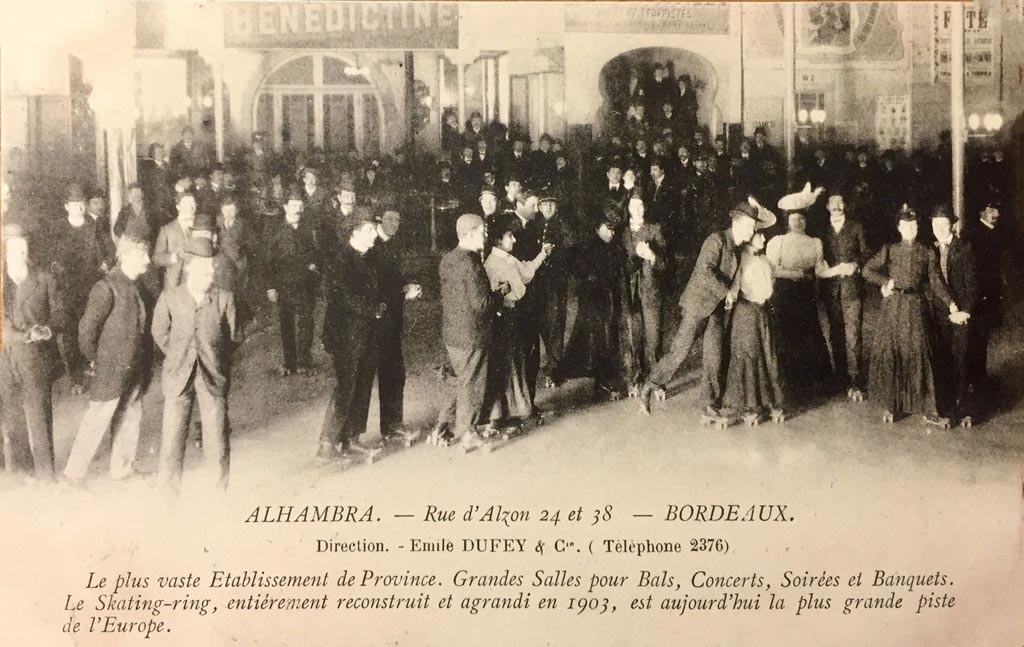 Le skating rink de l'Alhambra de Bordeaux en 1903