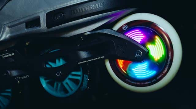 Test de la roue Powerslide Graphix LED