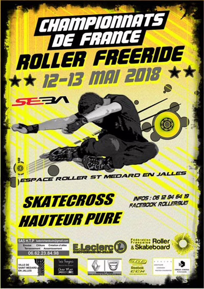 Championnats de France roller freeride 2018 à Saint-Médard-en-Jalles (33)