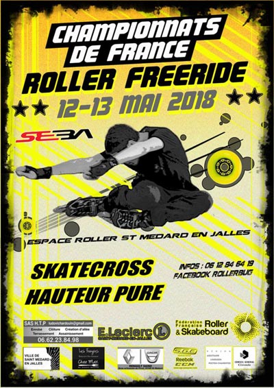 Championnats de France roller freeride 2018 à Saint-Médard-en-Jalles (33)