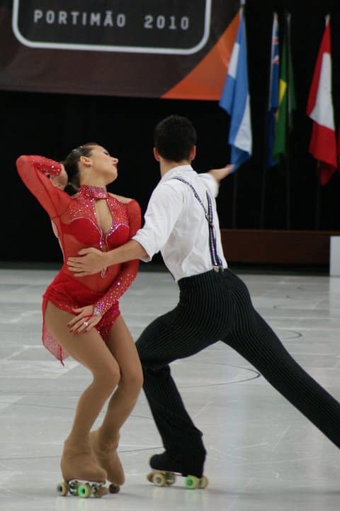 Prescillia Henneguelle et Pierre Mériel champions du Monde de roller artistique 2010