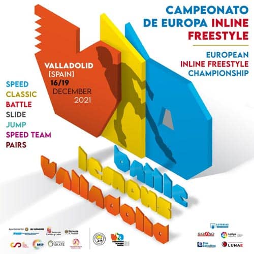 Visuel Championnat d'Europe roller freestyle 2021