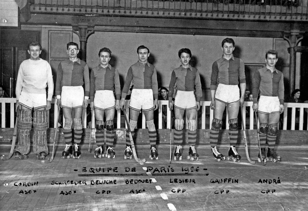 Equipe de rink hockey de Paris en 1956