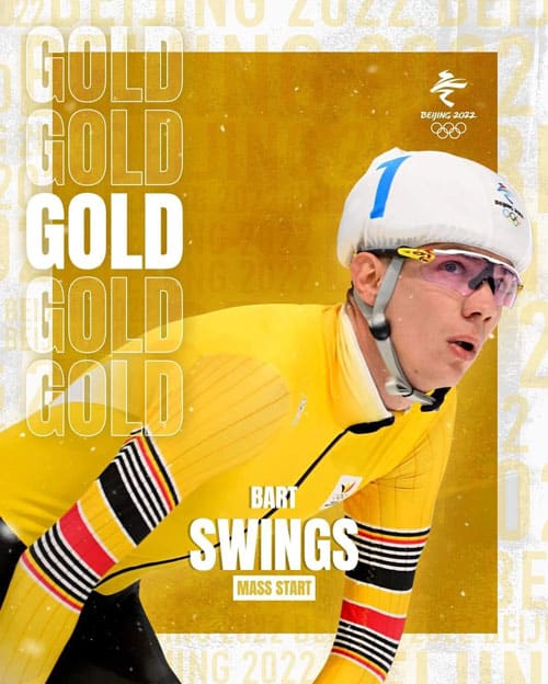 Bart Swings médaillé d'or de la mass-start