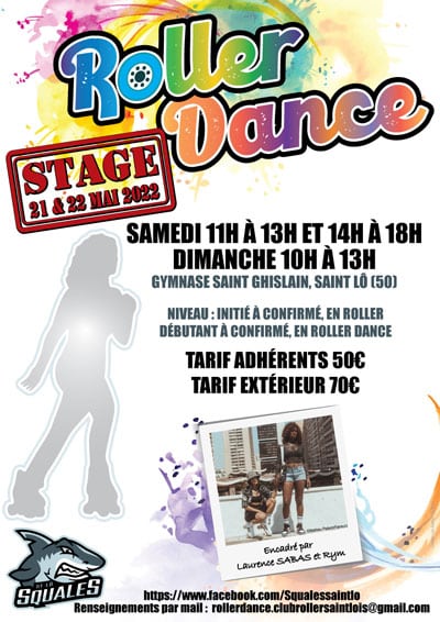 Stage de roller dance 2022 à Saint-Lô (50)