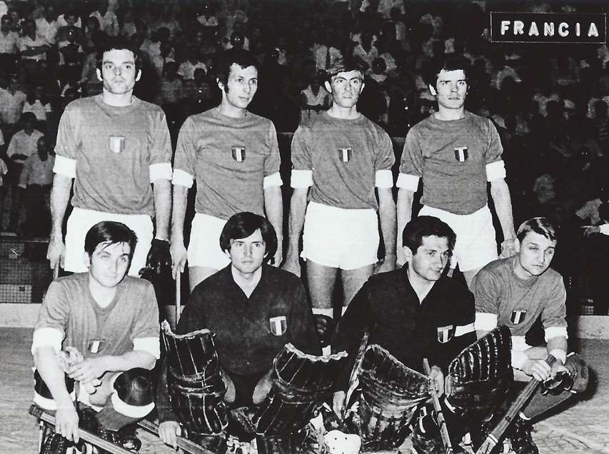 L'Equipe de France de rink hockey 1970 à San Juan