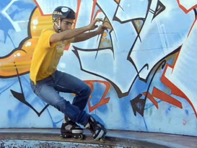 Apprendre le slide acid en roller street