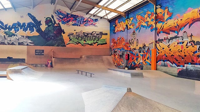 Le skatepark du Centre des Cultures Urbaines &#8211; CCUB de Besançon (25)
