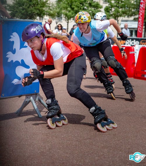 Alicia Delfino en tête du skatecross du Lugdunum Roller Contest 2022
