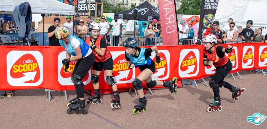 Femmes dans le skatecross du Lugdunum Roller Contest 2022