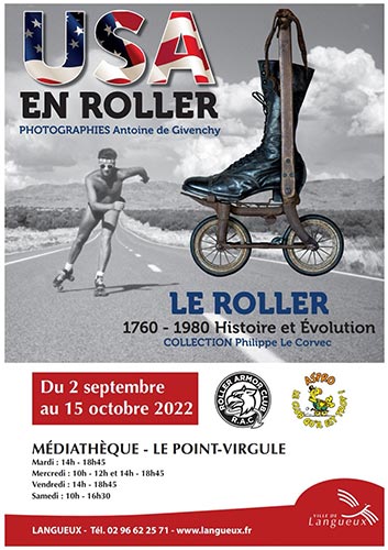 Exposition sur l&rsquo;histoire du patinage à roulettes à Langueux (22)