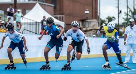 Départ de course aux World Roller Games 2022