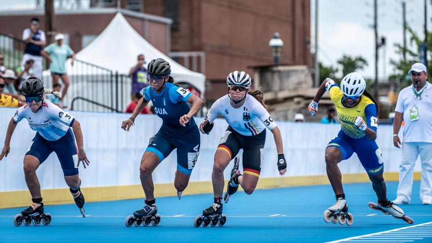 Départ de course aux World Roller Games 2022