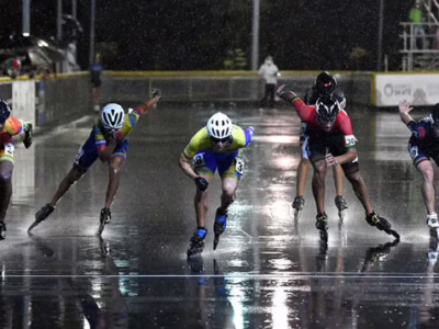 Patiner sur sol mouillé et faire du roller par temps de pluie
